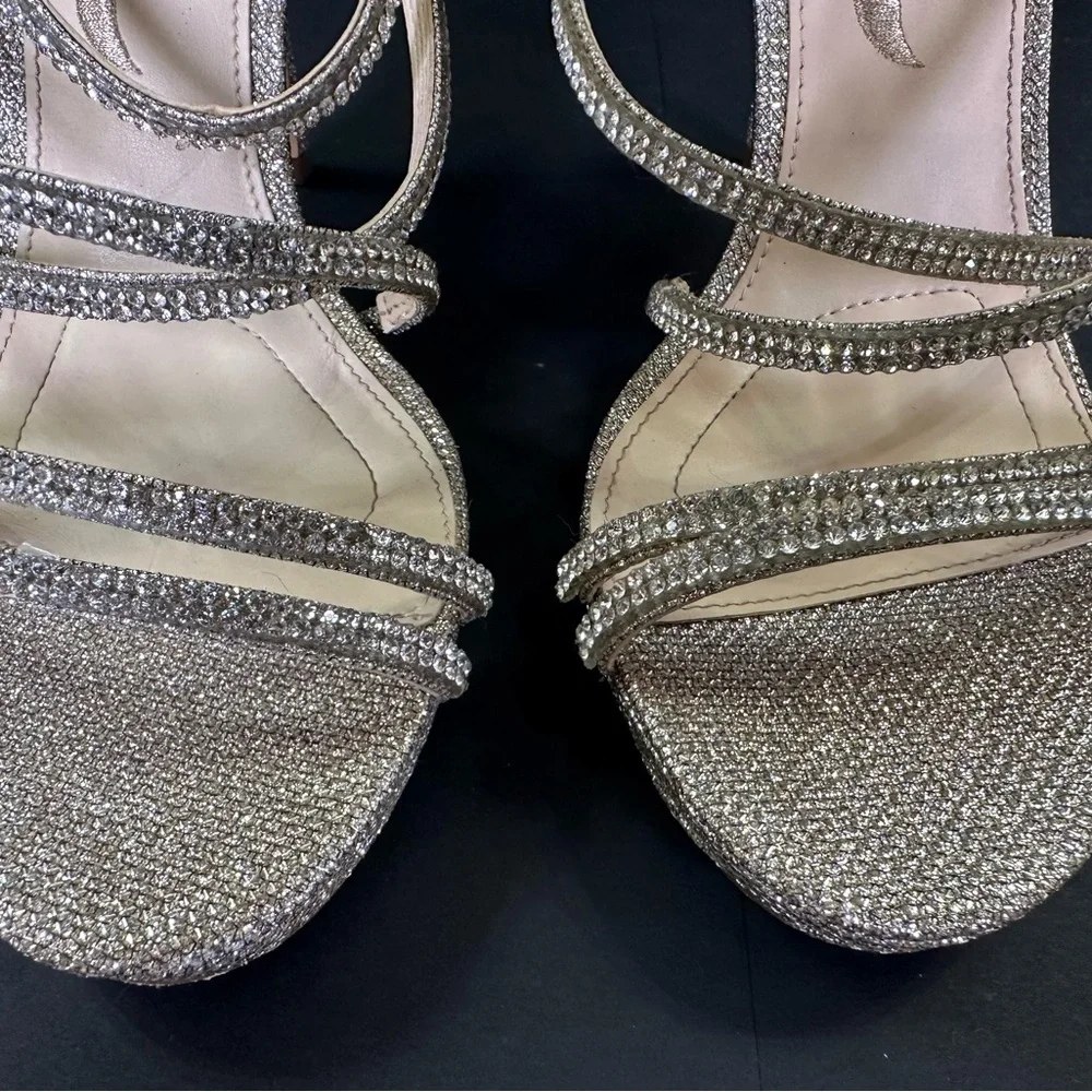 Nina Silver and Gold‎ Rhinestone 4” Stiletto Heels